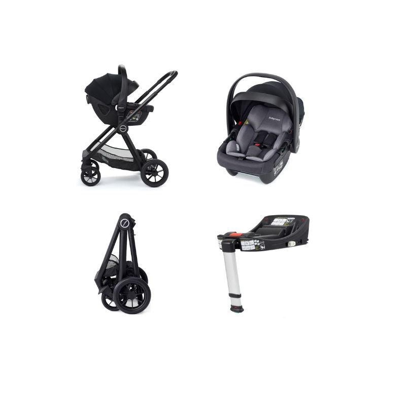 Babymore Memore V2 Travel System 13 Piece Coco with Base - Black