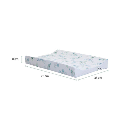 Obaby Wedge Changing Mat |Anti-Roll Baby Changing Mat | Wipe Clean -  Safari Sage Print 