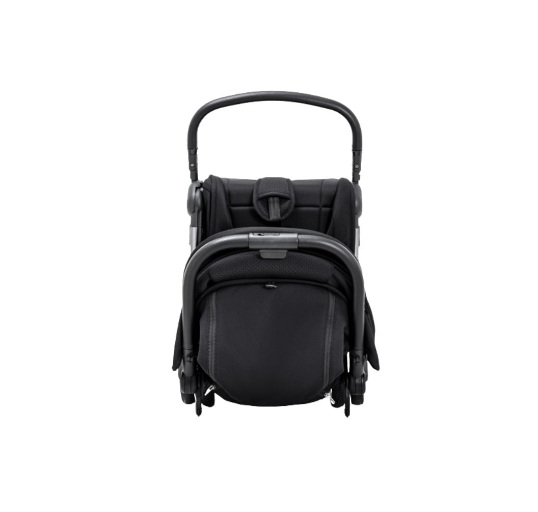 JoviKids Ayla Compact Travel Stroller | Auto Fold Lightweight Pushchair | Cabin-Friendly | Birth to 22kg - Urban Black