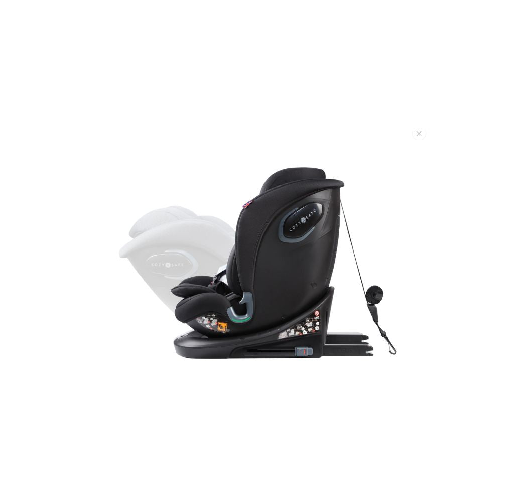 Cozy N Safe Vesta i-Size 360° Rotating Car Seat (40–150cm) | Birth to 12 Years | ISOFIX - Jet Black