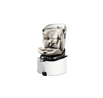 Jovikids Ranger 2 - i-Size 360° Rotating Car Seat with Canopy – 40-150cm All-in-One + ISOFIX Milkstone