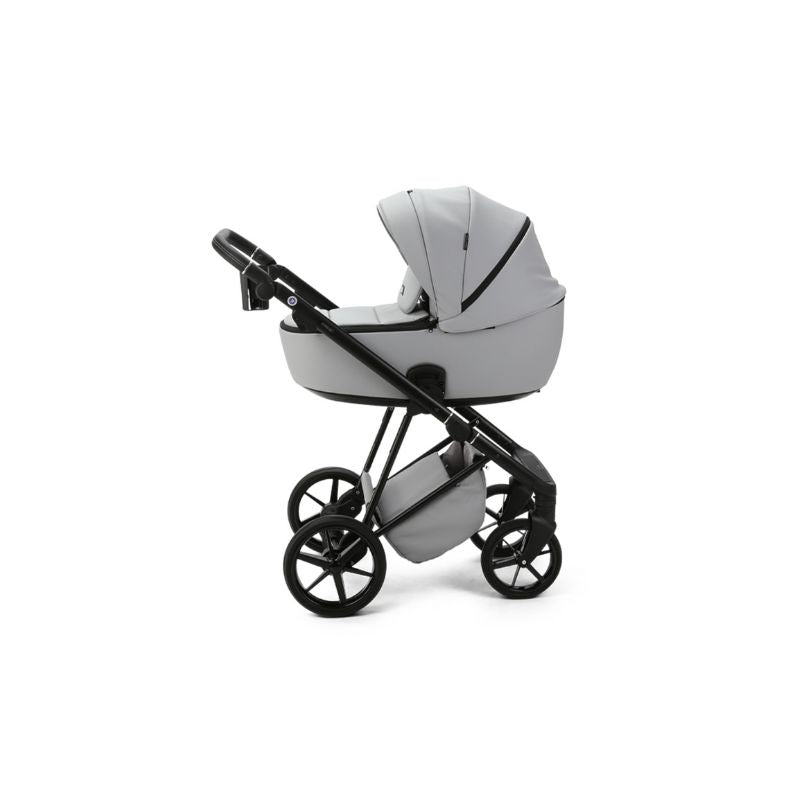 Dark Gray MEE-GO MILANO EVO 2 IN 1 PRAM & PUSHCHAIR - STONE GREY