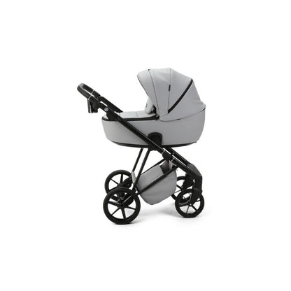 Dark Gray MEE-GO MILANO EVO 2 IN 1 PRAM & PUSHCHAIR - STONE GREY