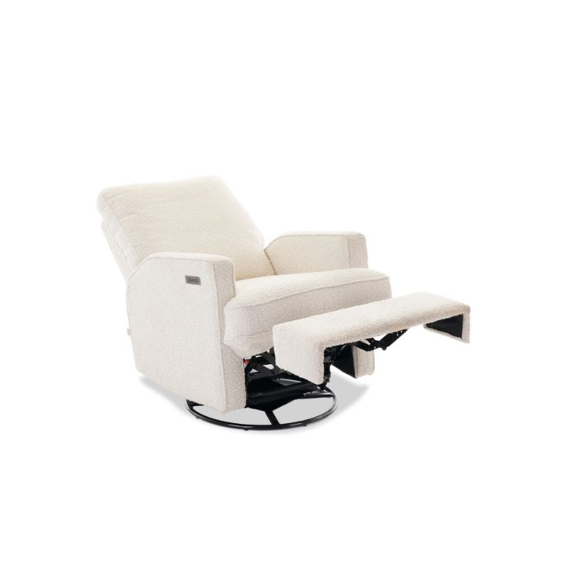 OBaby Madison Electric Swivel Glider Recliner Chair - Bouclé