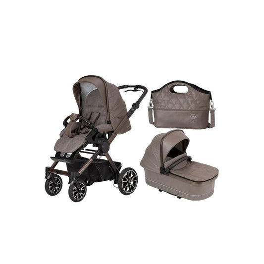 Mercedes Avantgarde All-Terrain GTR 2 in 1 Pram & Pushchair Bundle - Truffle