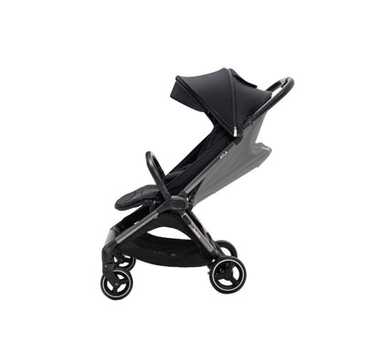 JoviKids Ayla Compact Travel Stroller | Auto Fold Lightweight Pushchair | Cabin-Friendly | Birth to 22kg - Urban Black