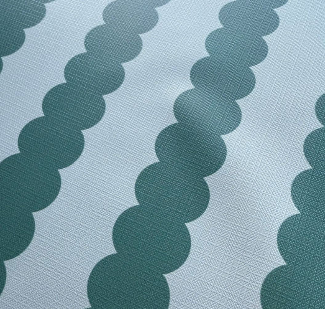 Obaby Baby Changing Mat | Wipe Clean Padded Changing Mat | From Birth - Ocean Scallop Stripe (Copy)