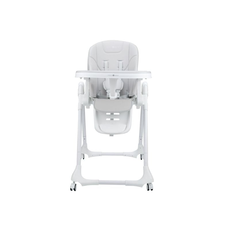 Cozy N Safe Avon Foldable Highchair | Adjustable Baby High Chair | 6–36 Months - Grey + White