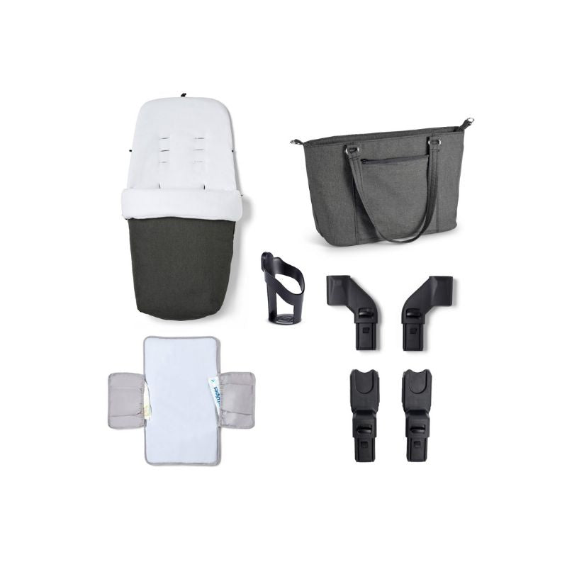 Babymore Memore V2 Travel System 13 Piece Coco with Base - Black