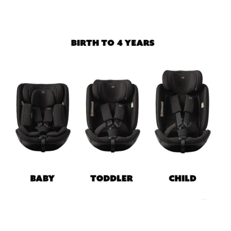 Bababing - Hera Verto Next Stage 360 Spin Car Seat 0 - 4 Years - Black