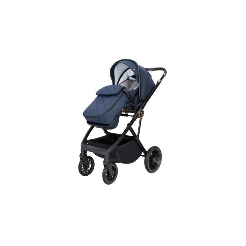 Dark Slate Gray BABYMORE CHIA 2 IN 1 PRAM & PUSHCHAIR - MIDNIGHT BLUE