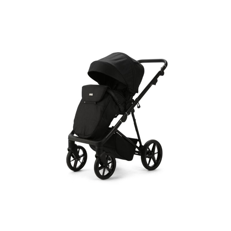 Black MEE-GO MILANO EVO 2 IN 1 PRAM & PUSHCHAIR- ABSTRACT BLACK