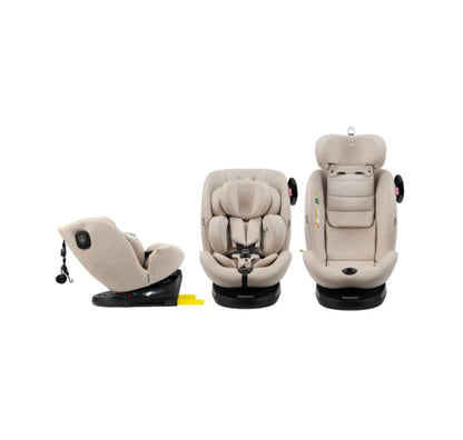 Cozy N Safe Apollo i-Size 360° Rotating Car Seat (40–150cm) | Birth to 12 Years | ISOFIX & Top Tether - Ivory