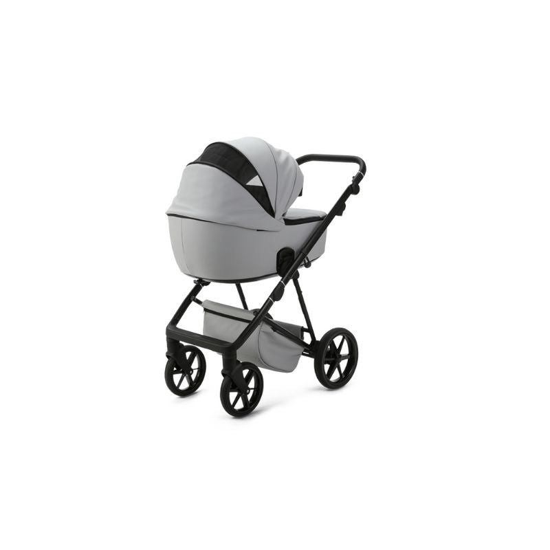 Light Slate Gray MEE-GO MILANO EVO 2 IN 1 PRAM & PUSHCHAIR - STONE GREY