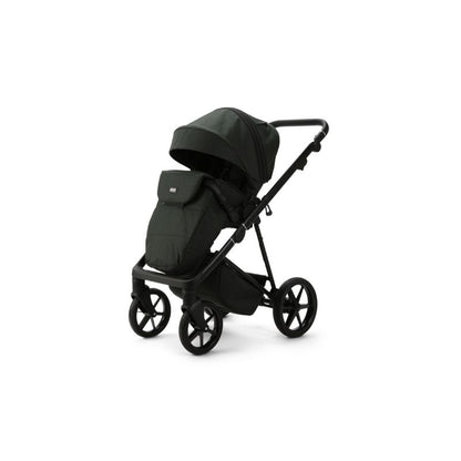 Black MEE-GO MILANO EVO 2 IN 1 PRAM & PUSHCHAIR - RACING GREEN