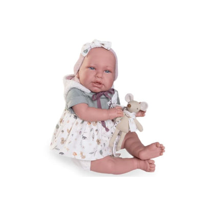 Antonio Juan My First Reborn Daniela Doll with Plush Toy | 52cm Realistic Soft Body Doll | Ages 3+ Years