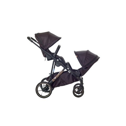 Dark Slate Gray MEE-GO UNO PLUS 2 IN 1 PRAM & PUSHCHAIR - BLACK ROSE