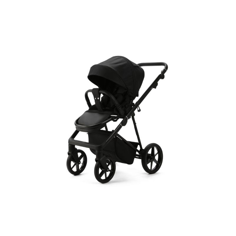 Black MEE-GO MILANO EVO 2 IN 1 PRAM & PUSHCHAIR- ABSTRACT BLACK