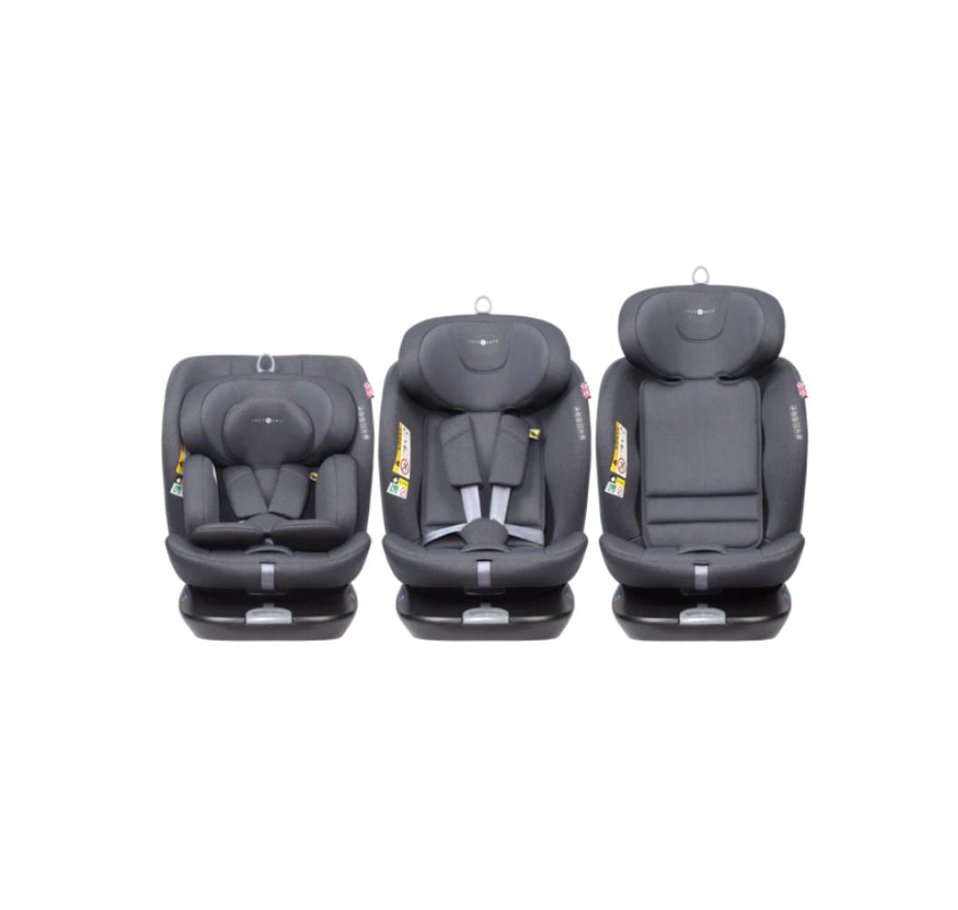Cozy N Safe Galaxy i-Size 360° Rotating Car Seat (40–150cm) | Birth to 12 Years | ISOFIX & Top Tether - Slate