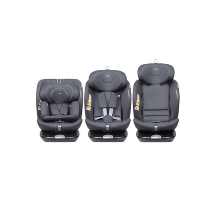 Cozy N Safe Galaxy i-Size 360° Rotating Car Seat (40–150cm) | Birth to 12 Years | ISOFIX & Top Tether - Slate