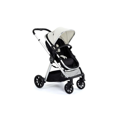 Black BABYMORE MIMI TRAVEL SYSTEM COCO I-SIZE CAR SEAT WITH ISOFIX BASE - SILVER