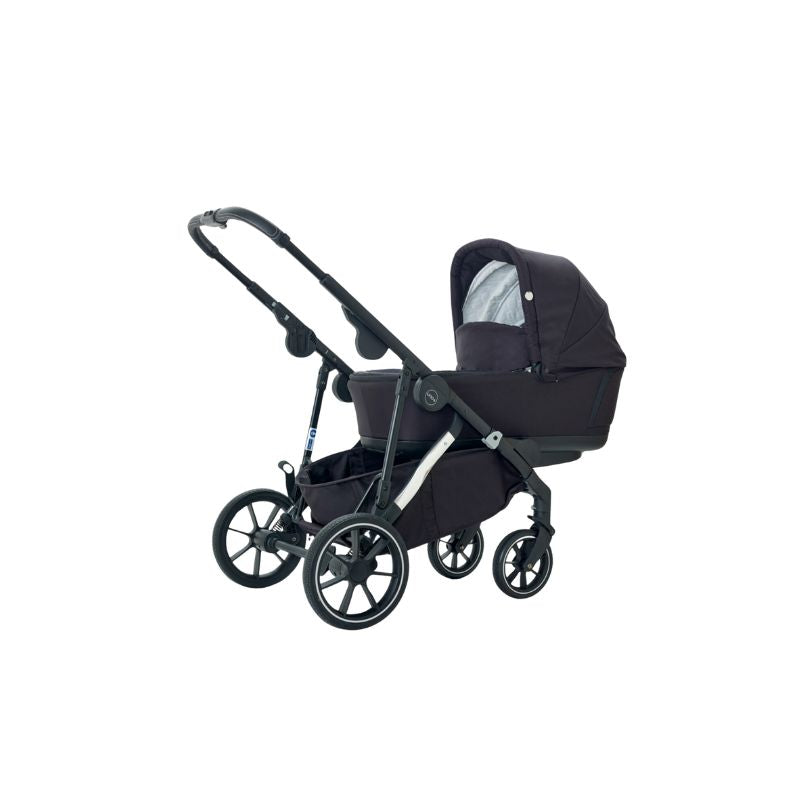 Dark Slate Gray MEE-GO UNO PLUS 2 IN 1 PRAM & PUSHCHAIR - BLACK CHROME