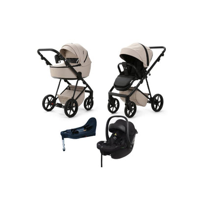 Light Gray MEE-GO MILANO EVO ALL IN ONE TRAVEL SYSTEM WITH ISOFIX - SAHARA