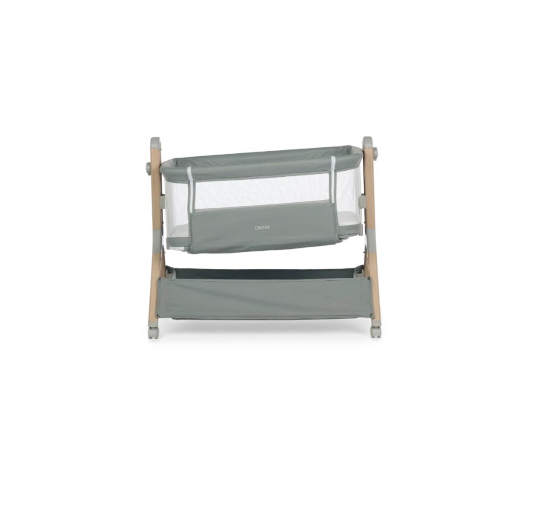 Obaby Cloud Bedside Crib – Sage | Adjustable Bedside Sleeper & Newborn Crib with Mattress (Copy)