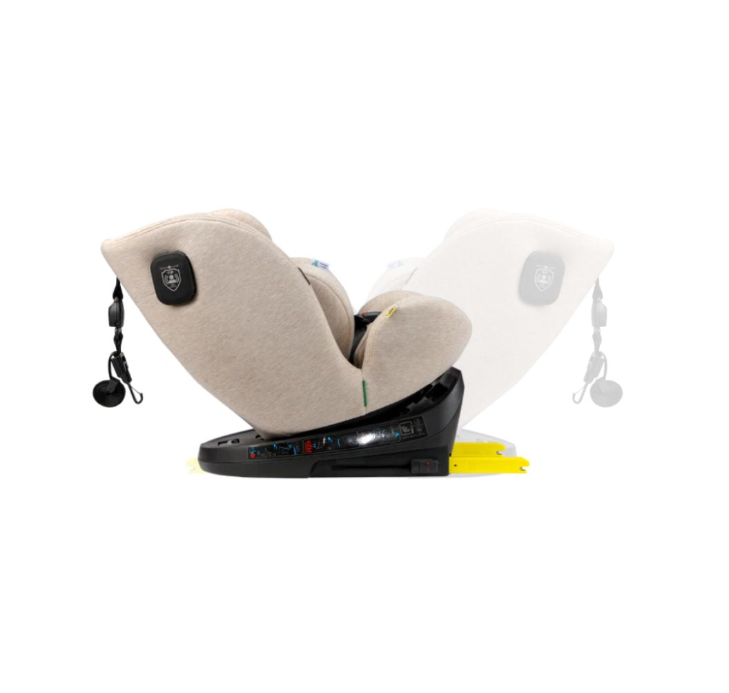 Cozy N Safe Apollo i-Size 360° Rotating Car Seat (40–150cm) | Birth to 12 Years | ISOFIX & Top Tether - Ivory