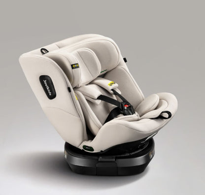 Jovikids Ranger TT - i-Size 360° Rotating Car Seat (40-150 cm) All-in-One ISOFIX & Top Tether Car Seat - Milkstone