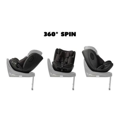Bababing - Hera Verto Next Stage 360 Spin Car Seat 0 - 4 Years - Black