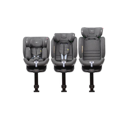 Cozy N Safe Omega i-Size 360° Rotating Car Seat (40–150cm) | Birth to 12 Years | ISOFIX & Support Leg - Pearl Grey
