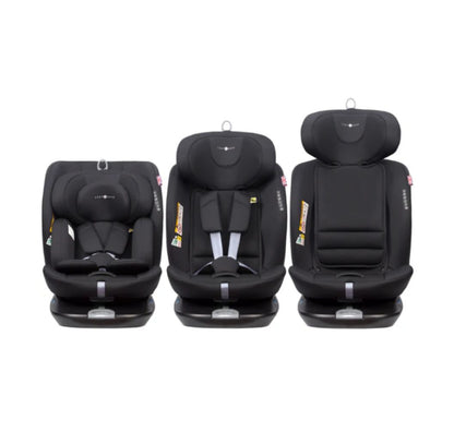 Cozy N Safe Galaxy i-Size 360° Rotating Car Seat (40–150cm) | Birth to 12 Years | ISOFIX & Top Tether - Jet Black 