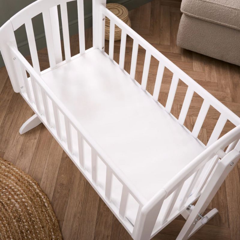 Obaby Sophie Swinging Crib + Mattress - White