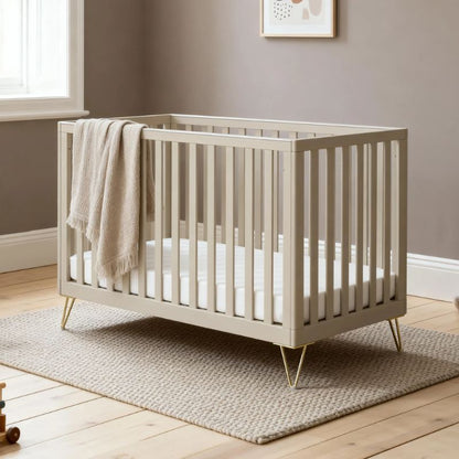Babymore Kimi Cot Bed – Cashmere - Prime Baby Gear