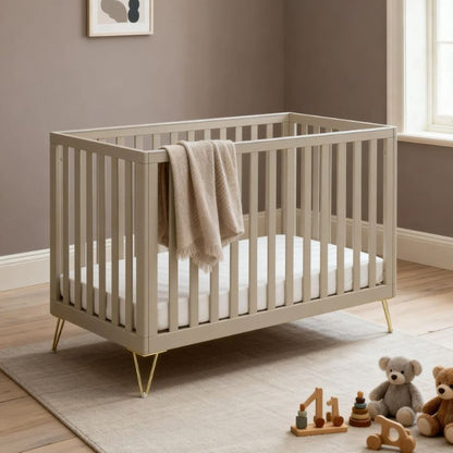 Babymore Kimi Cot Bed – Cashmere - Prime Baby Gear