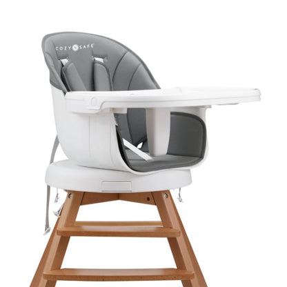 Cozy N Safe Eden 360 Highchair | 5-in-1 Swivel High Chair