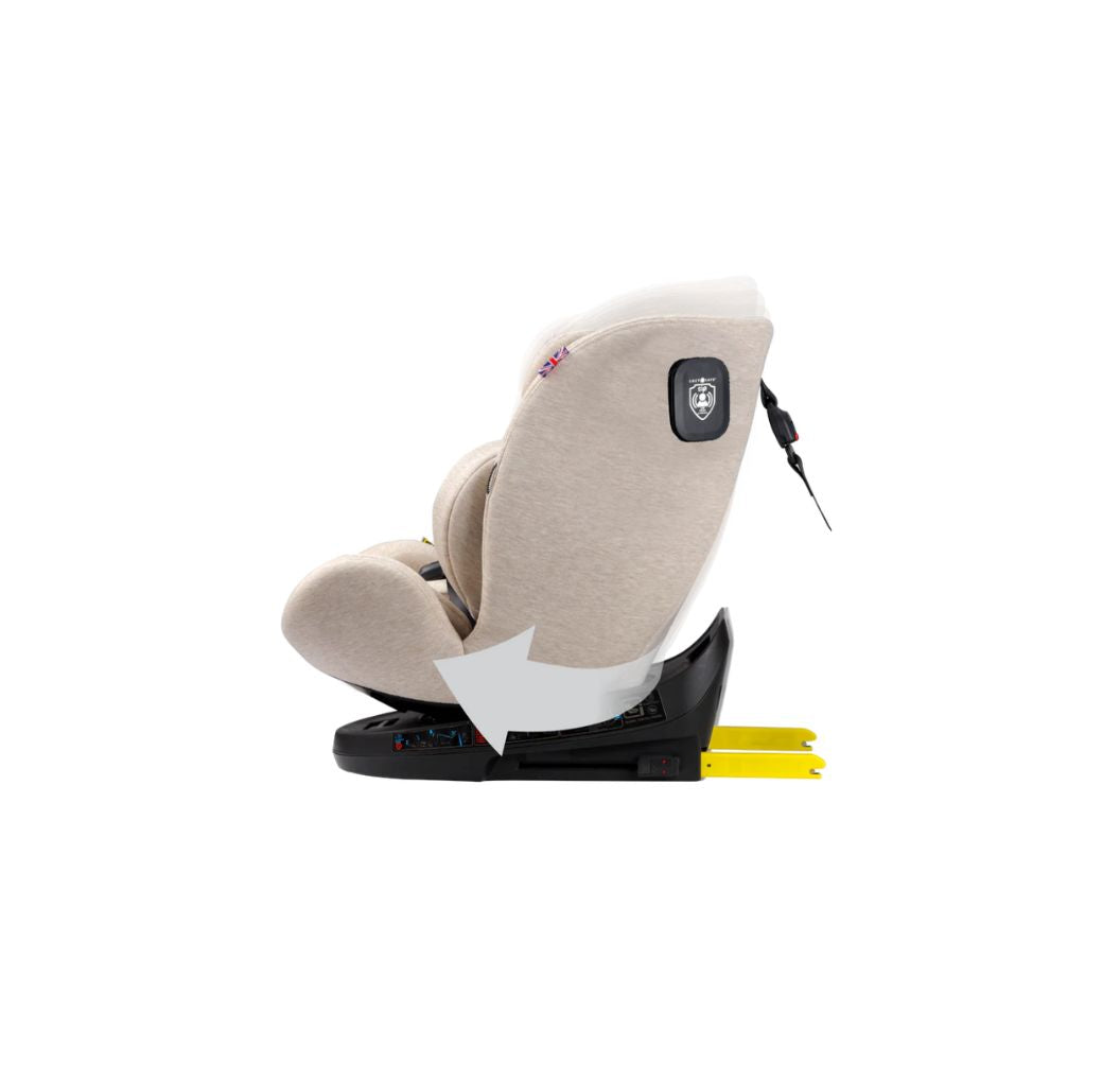 Cozy N Safe Apollo i-Size 360° Rotating Car Seat (40–150cm) | Birth to 12 Years | ISOFIX & Top Tether - Ivory