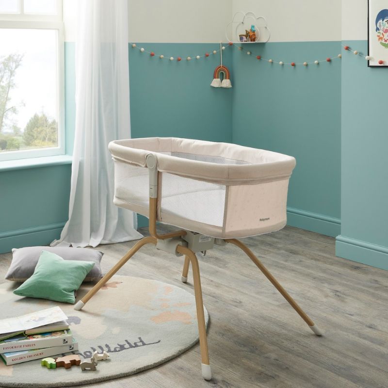 Babymore Air Motion Gliding Crib - Cream