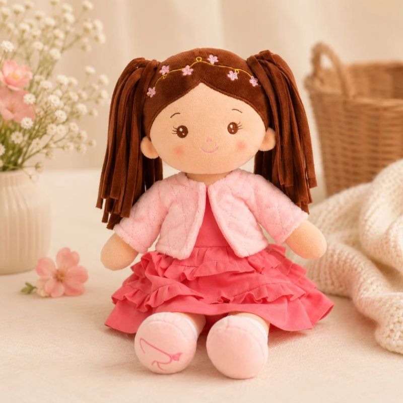 Roma Annie Rag Doll 40cm | Soft Baby Doll From Birth
