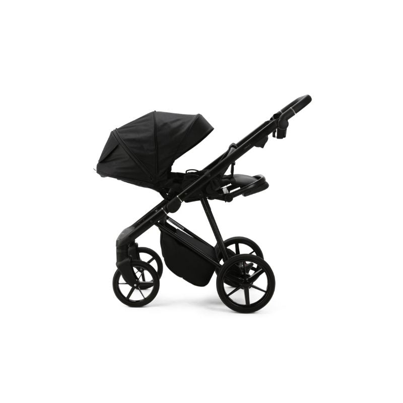 Black MEE-GO MILANO EVO 2 IN 1 PRAM & PUSHCHAIR- ABSTRACT BLACK