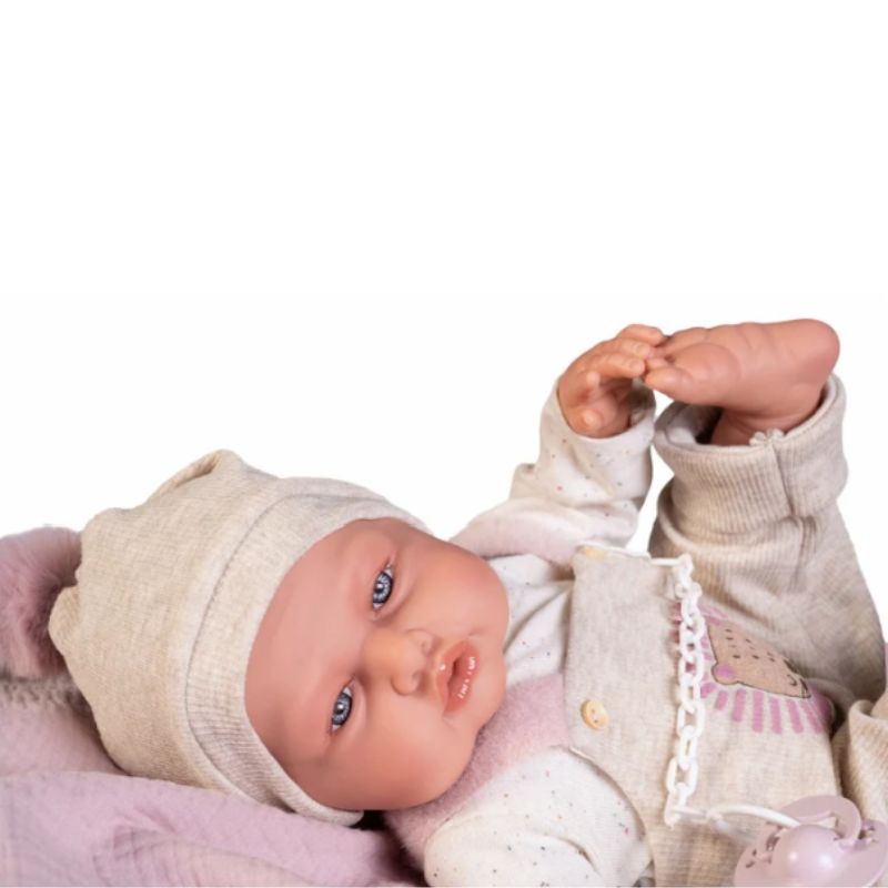 Antonio Juan Babydoo Poseable Doll with Blanket | 50cm Soft Body Baby Doll | Ages 3+ Years