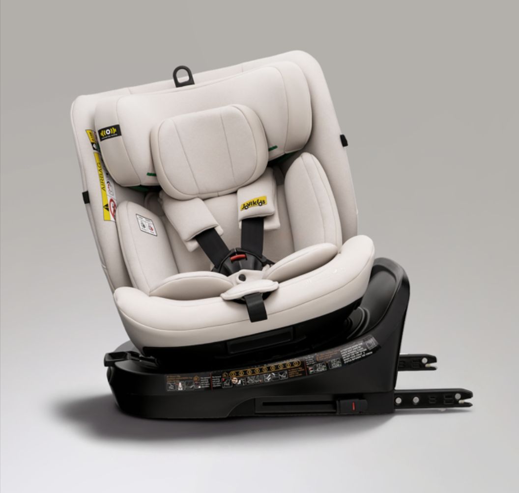 Jovikids Ranger TT - i-Size 360° Rotating Car Seat (40-150 cm) All-in-One ISOFIX & Top Tether Car Seat - Milkstone