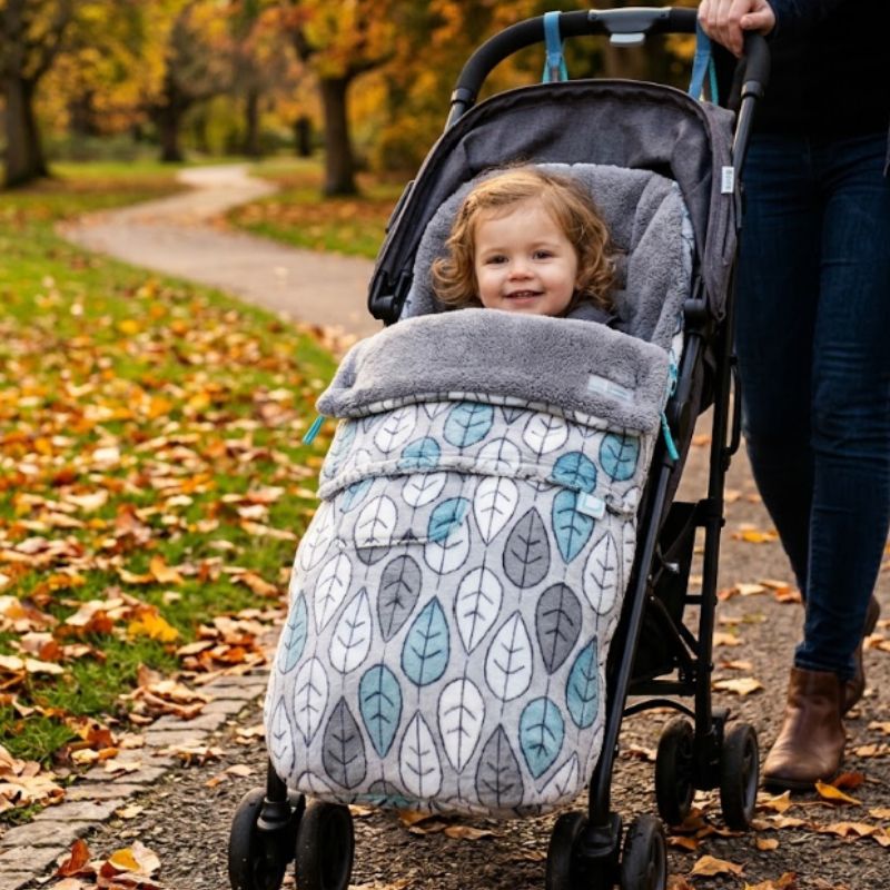 Roma Pram Buggysnuggle Snuggle Fleece Universal Pushchair Footmuff | Autumn Leaves - Prime Baby Gear