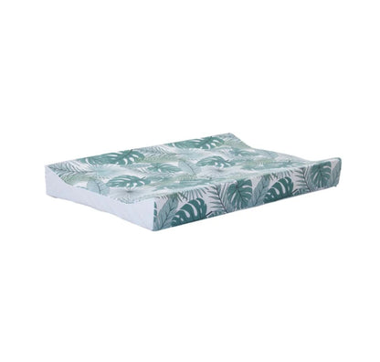 Obaby Wedge Changing Mat |Anti-Roll Baby Changing Mat | Wipe Clean -  Jungle Green Print