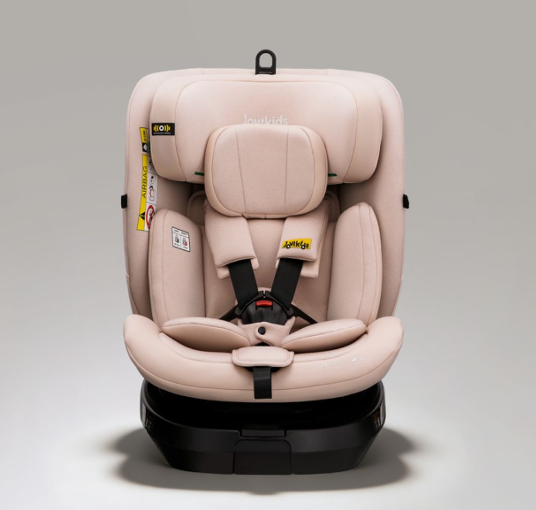 Jovikids Ranger TT - i-Size 360° Rotating Car Seat (40-150 cm) All-in-One ISOFIX & Top Tether Car Seat - Rosewood