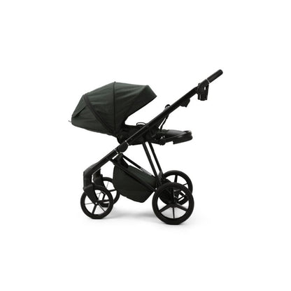 Light Gray MEE-GO MILANO EVO 2 IN 1 PRAM & PUSHCHAIR - RACING GREEN