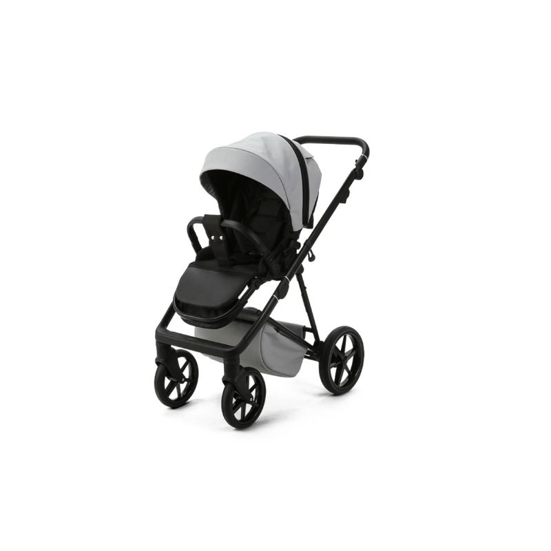 Light Gray MEE-GO MILANO EVO 2 IN 1 PRAM & PUSHCHAIR - STONE GREY