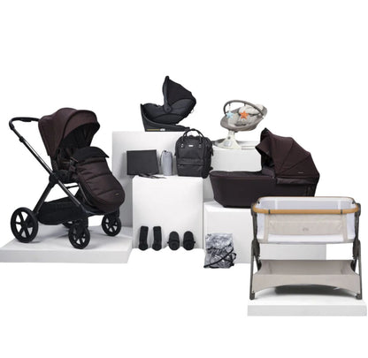Bababing Raffi MKII - 16 Piece Travel Bundle + Spin Car Seat & ISOFIX base - Heritage