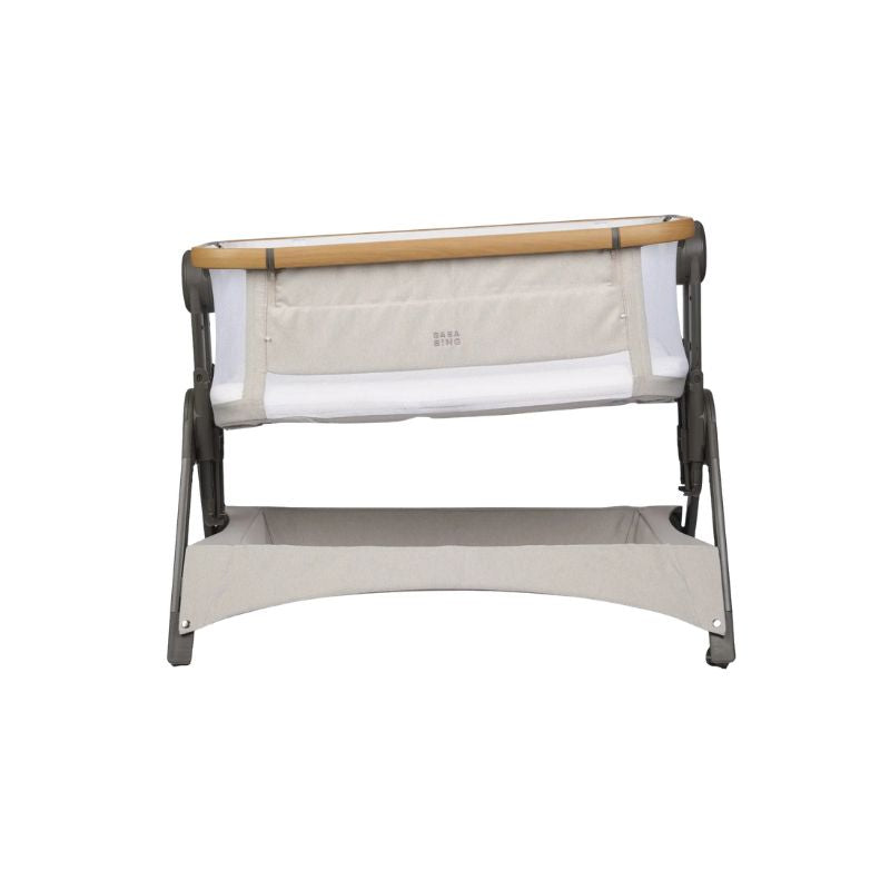 BabaBing Bedside Crib & Travel Cot | One-Click Fold | Birth to 6 Months - Oatmeal